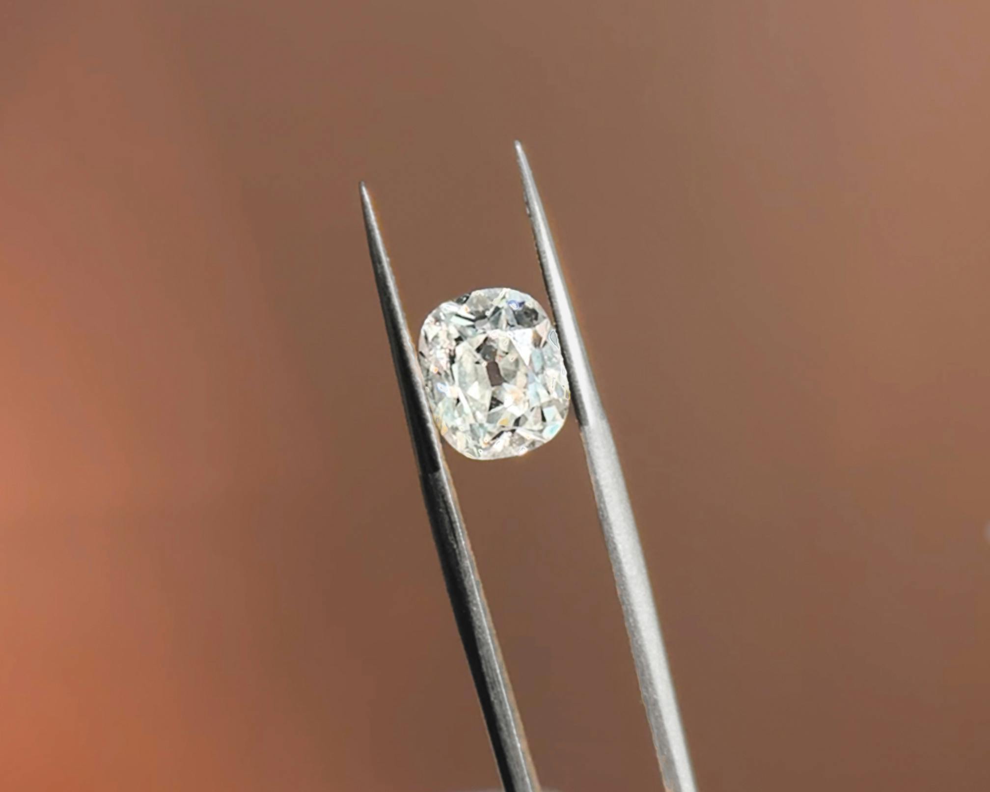Loose old mine cut diamond.