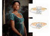 Kate Sharma Bridgerton and Queensmith Bridgerton inspired engagement rings.