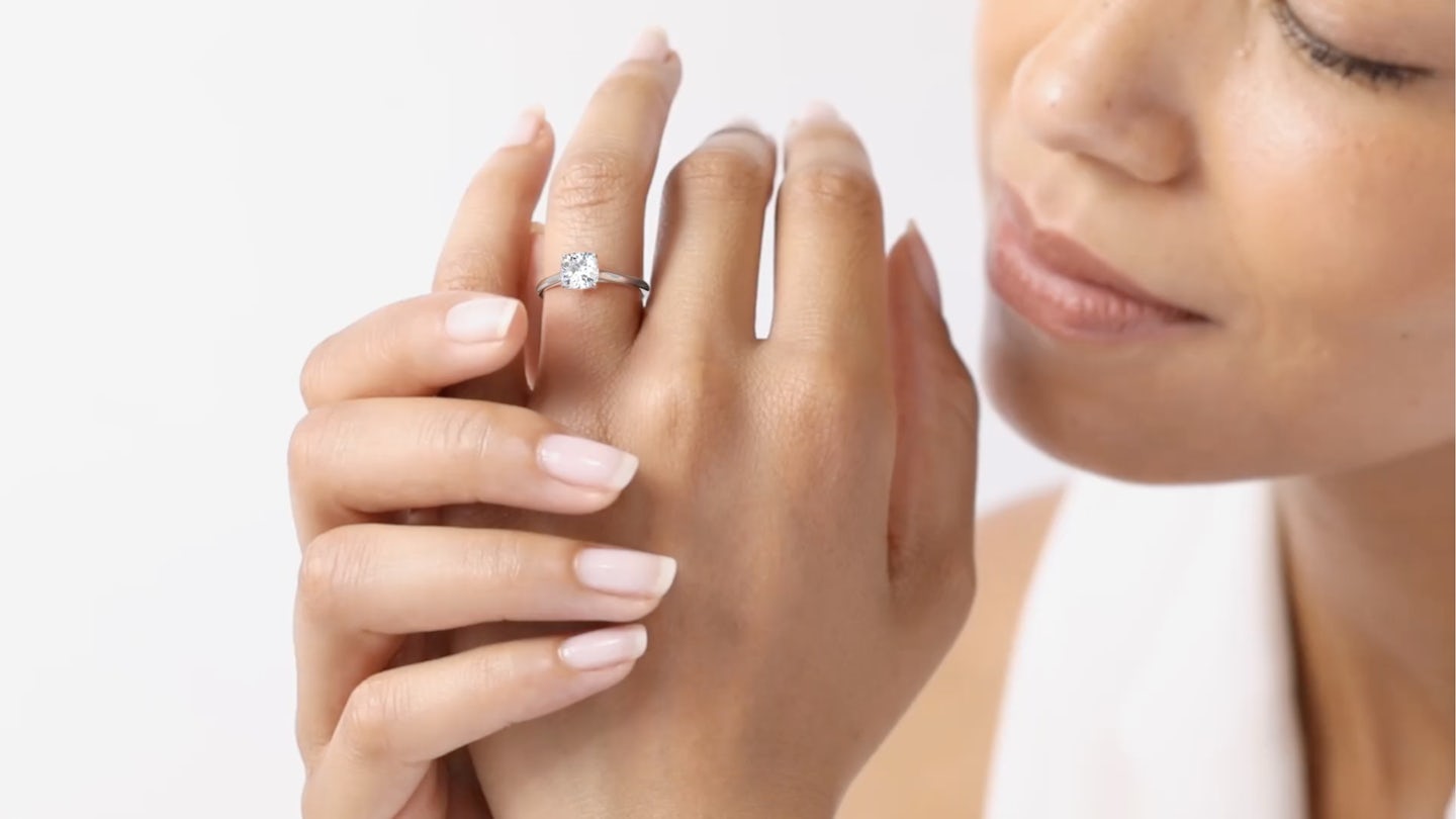 Oval engagement rings on 2025 hand