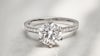 A beautiful bespoke engagement ring, round shape, 1.75 carats