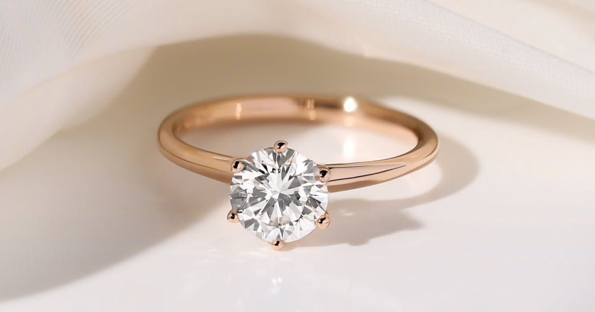 Contemporary Diamond Ring In 14K Rose Gold By Lagu Bandhu - Lagu Bandhu