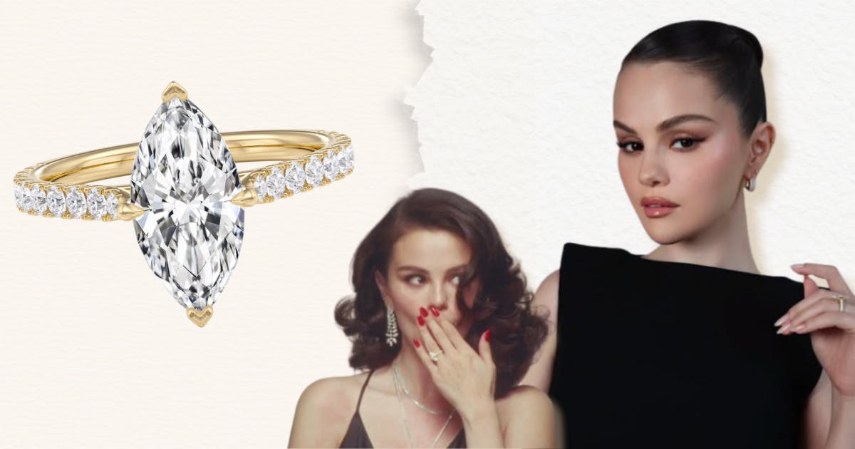 Selena Gomez’s Engagement Ring: Marquise Cut Masterpiece | Queensmith