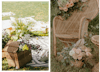 Outdoor wedding casual seating.