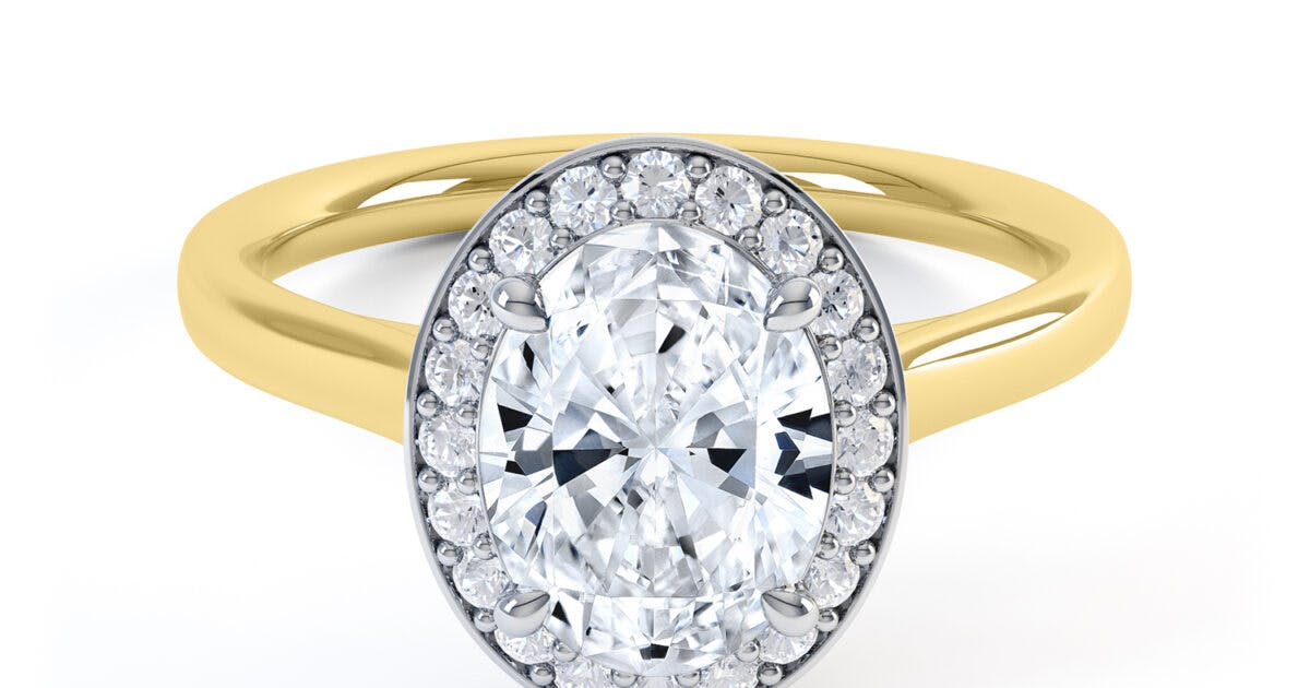 Faye | 18k Yellow Gold Oval Engagement Ring