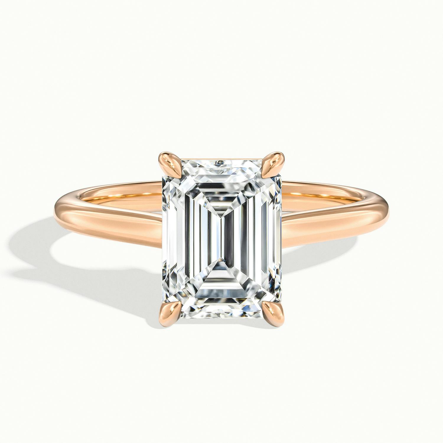 Custom Emerald-Cut Engagement Ring – Ascot Diamonds