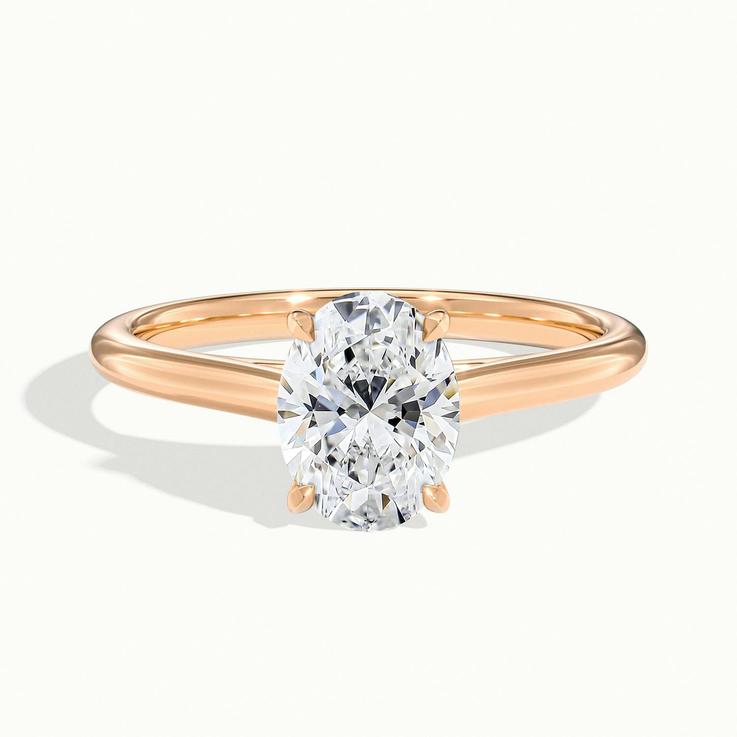 Chelsea Yellow Gold Engagement Ring Oval Lab Diamond - 1.60ct - London
