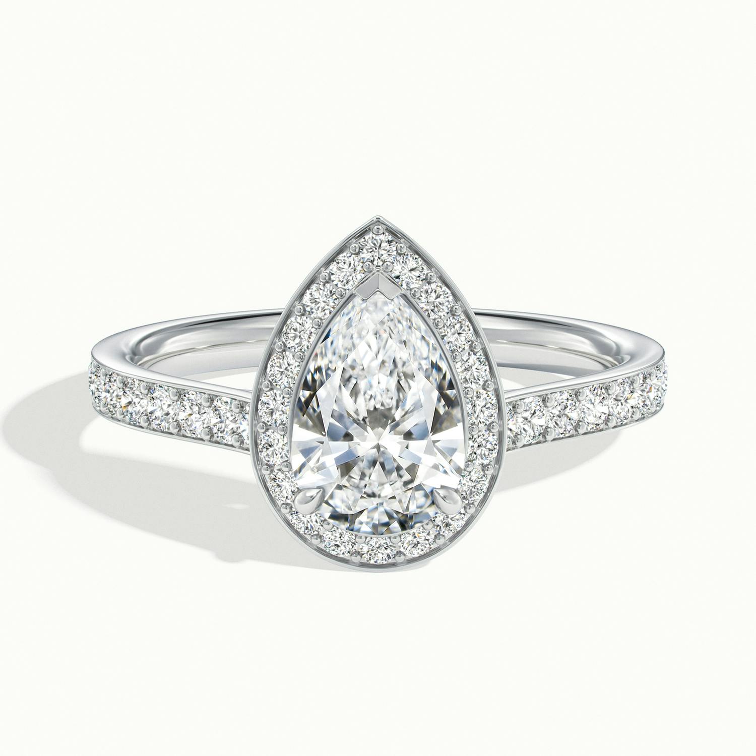 ENGAGEMENT RINGS: Pear Diamond & Platinum Engagement Ring | Max Diamonds |  Bespoke Jeweler London | Wedding Rings